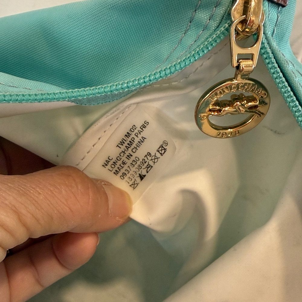 Longchamp Nylon Tote Blue - Picture 5 of 8